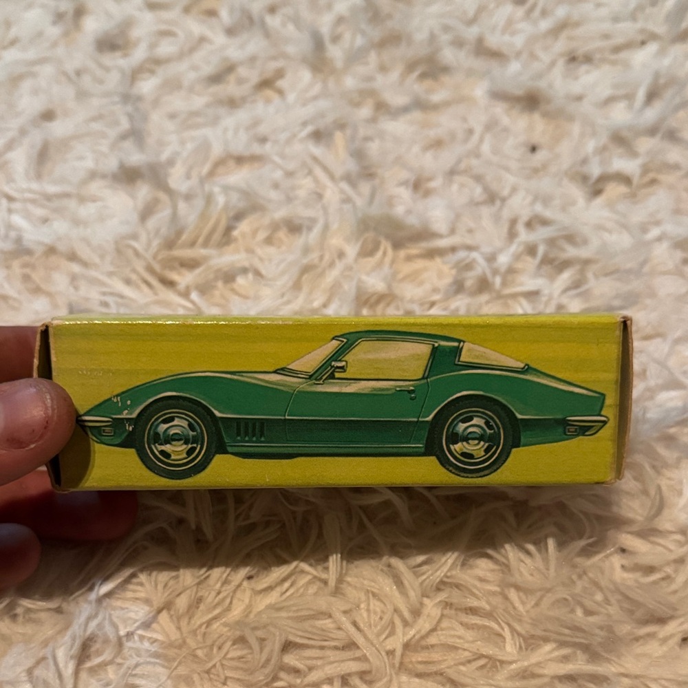 Green Vintage Avon Car Model Box